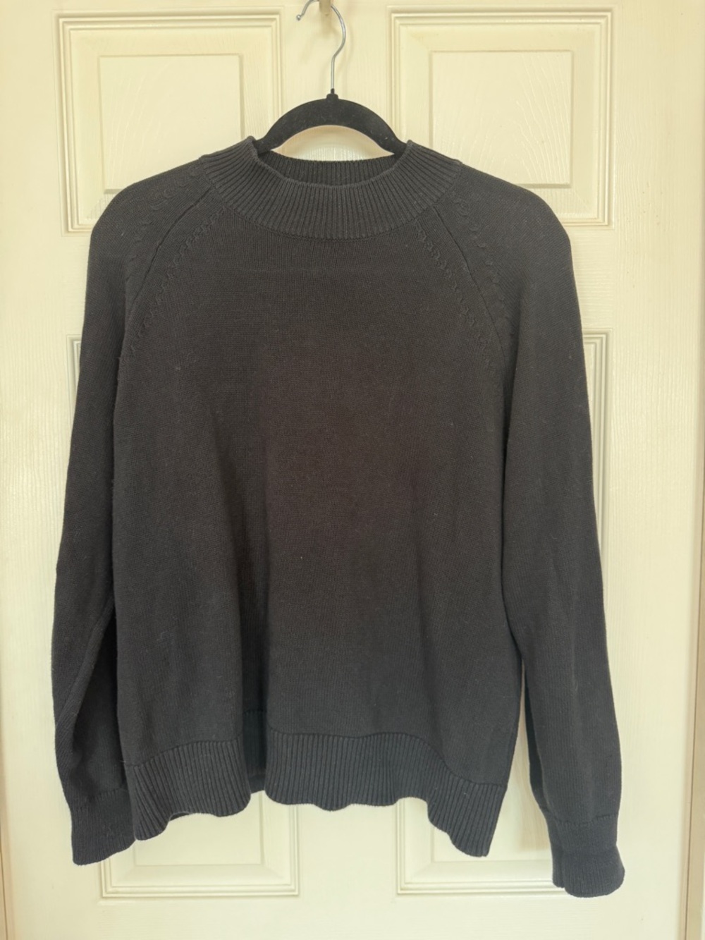 Quince Black Crewneck Sweater